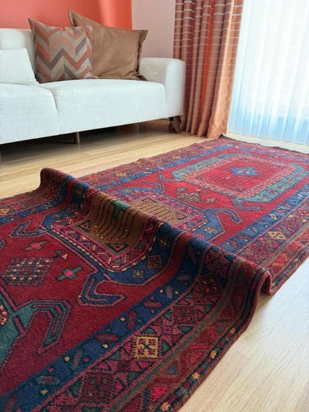 108x303 cm Vintage Nadir Desenli Yolluk, El Dokuma Anadolu Yolluk, Şık ve Benzersiz Halı, Harika Ev Dekoru - 3