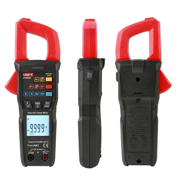 Unı-t Ut-202BT 600A Ac True Rms Ncv Akıllı Bluetooth Inrush Pensampermetre 600v Ac/Dc - 2