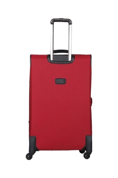 U.S. Polo Assn. Büyük Boy Kumaş Valiz Bordo 9102 - 4