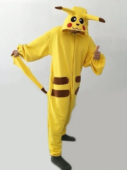 Pokemon Go Pikachu Kostümü Yetişkin - 3