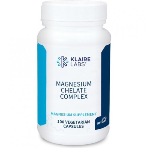 Klaire Labs Magnesium Chelate Complex 100 Kapsül - 1