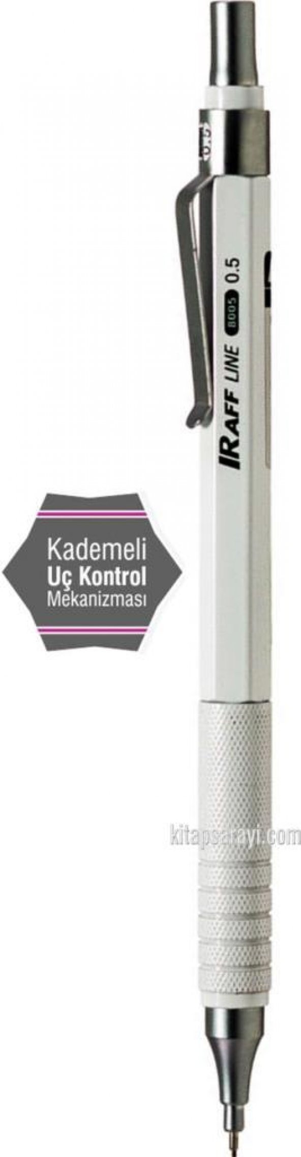 Raff 0.5 mm Metal Versatil Kalem Beyaz - 2