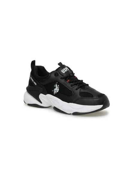 U.S.POLO ASSN.MAYBE 5FX SİYAH COMFORT CASUAL ANATOMİK SPOR AYAKKABI
