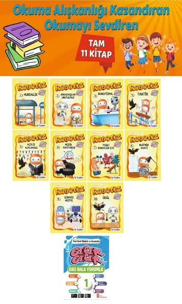 1.Sınıf Okuma Alışkanlığı Kazandıran Okumayı Sevdiren Tam (11 Kitap) 11 ürün görseli 1