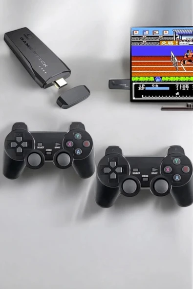 Atari Oyun Konsolu 2000 Oyunlu Game Stick 2.4G Wireless - 4