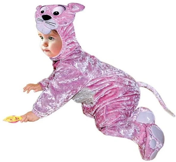 Bebek Pembe Panter Kostümü - 2