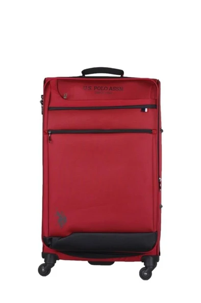 U.S. Polo Assn. Büyük Boy Kumaş Valiz Bordo 9102