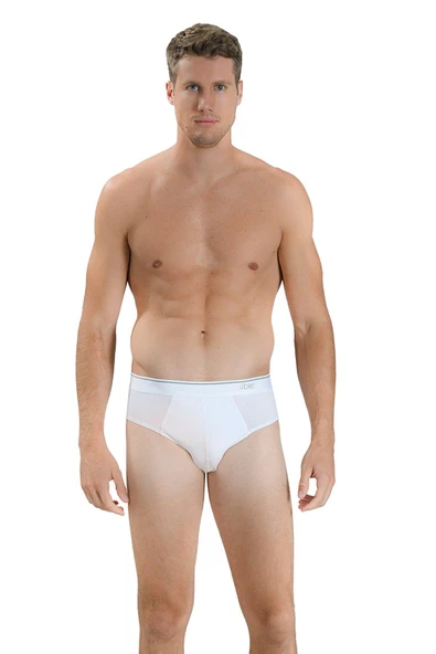 Jiber 323 Erkek Likralı Pamuklu 3'lü Kemer Bel Lastik Slip Külot - 2
