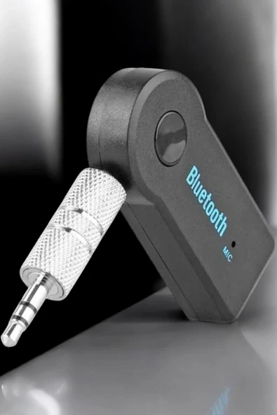 Kablosuz Bluetooth Aux Araç Kiti Siyah Hafıza Kartlı - 4