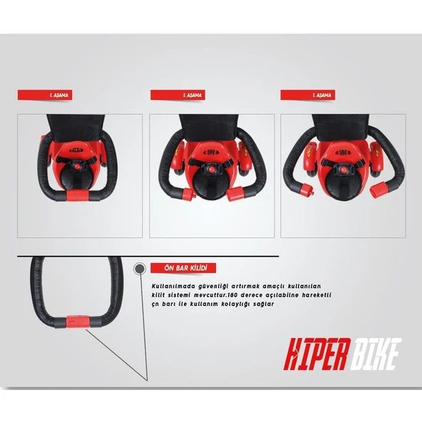 Rival Rv501 Hiper Bike Ebeveyn Kontrollü 3 Tekerli Çocuk Bisikleti Antrasit - 4