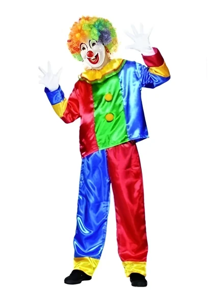 Palyaço Kostümü Yetişkin Model-10 - Resim 2