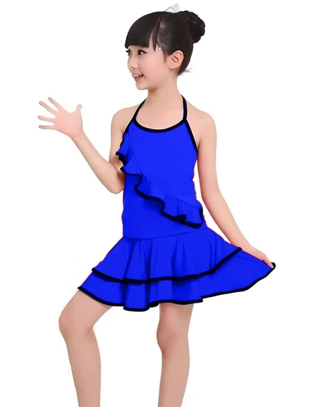 Kız Latin Dans Kostümü - Resim 5