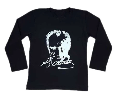 Atatürk Baskılı Tişört Uzun Kollu - 4