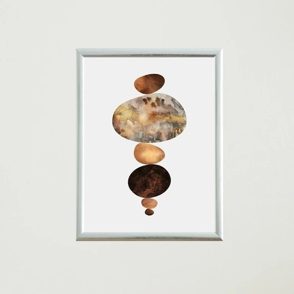 Denge Çerçeveli Poster Tablo - 7
