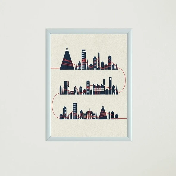 Çerçeveli Poster Tablo T1327 - 2