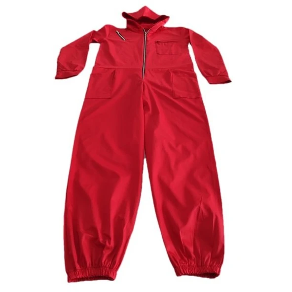 Yetişkin La Casa De Papel Kostümü Lüks - 3