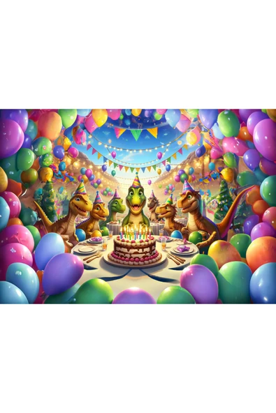 Art Puzzle Art Çocuk Dinazor Partisi 50 Parça Puzzle - 2