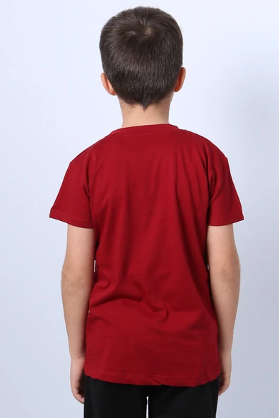 ERKEK ÇOCUK TİŞÖRT STAY COOL BASKILI BİSİKLET YAKA F18 - 7