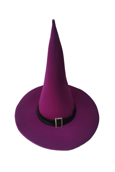 Cadı Şapkası Toka Detaylı Mor ürün görseli 1