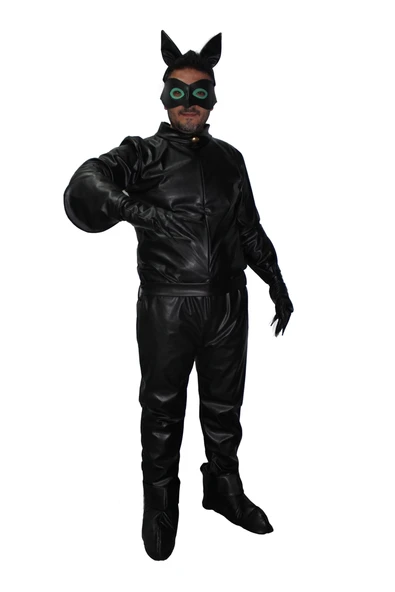 Mucize Uğur Böceği Kara Kedi Kostümü Yetişkin - Resim 3