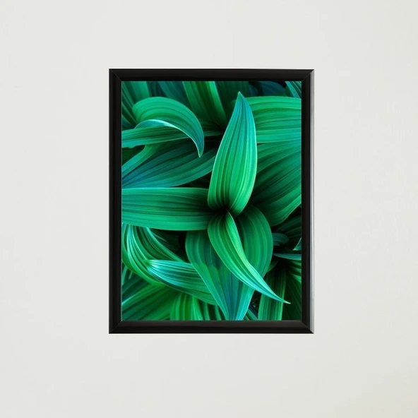 Yapraklar Çerçeveli Poster Tablo - 4