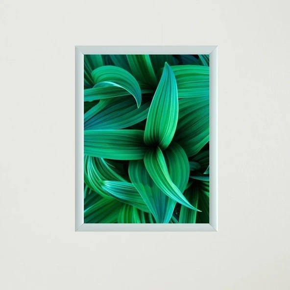 Yapraklar Çerçeveli Poster Tablo - 3
