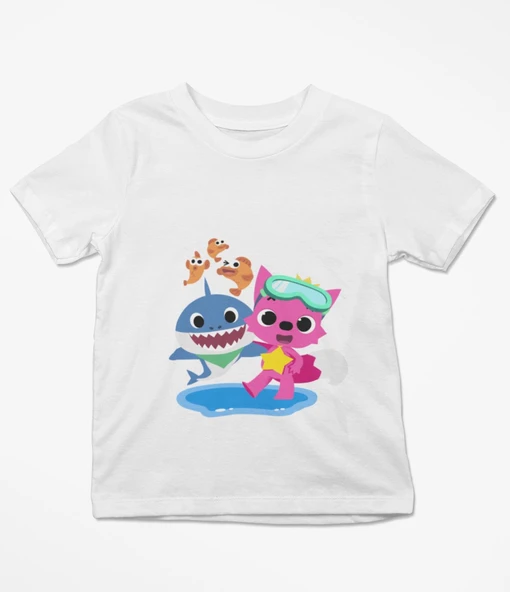 Baby Shark Baskılı Tişört - 2