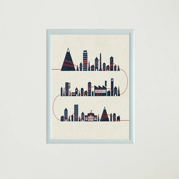 Çerçeveli Poster Tablo T1327 - 6