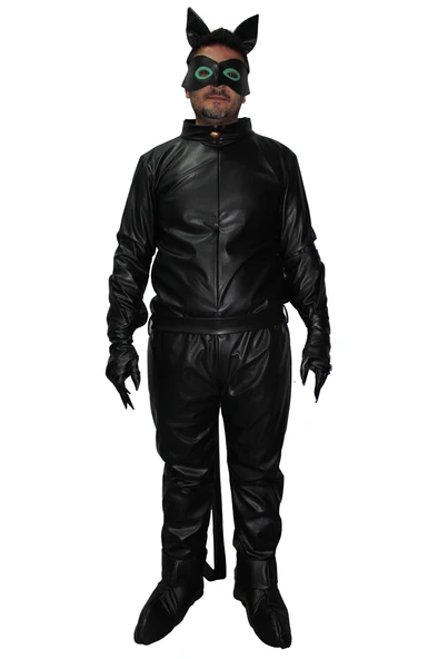 Mucize Uğur Böceği Kara Kedi Kostümü Yetişkin - Resim 2