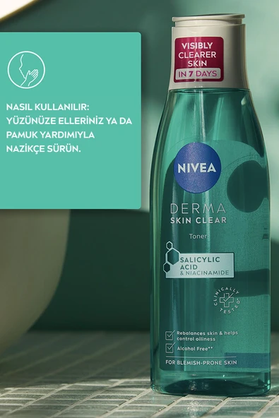 NIVEA DERMA SKIN CLEAR TONİK 200 ML - 5
