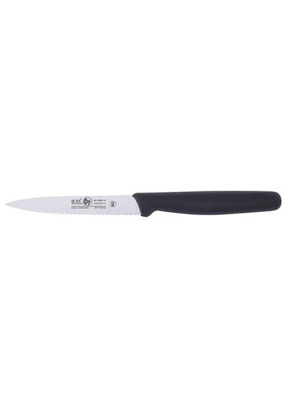 Soyma Bıçağı 10cm Dişli Siyah
