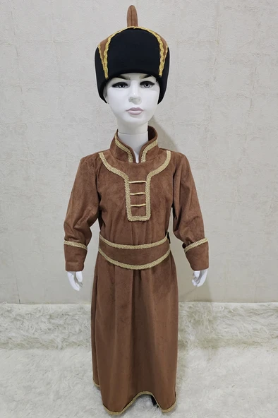 Moğolistan  Kostümü Erkek Çocuk | Moğol Erkek Çocuk Kıyafeti - 5