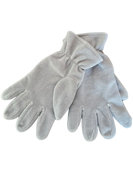 Çocuk Gri Polar Eldiven - Resim 2