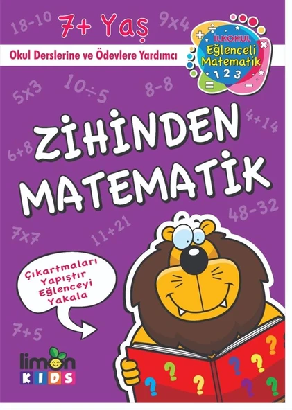 İlk Okul Eğlenceli Matematik Çıkartmalı Zihinden Matematik