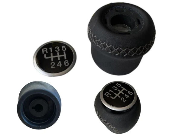 Doblo 3 Deri Kaplama Krom Kapak Vites Topuzu 6 vites 55346753 M3809 - 2
