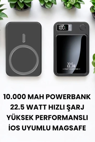 Pratik ve Taşınabilir 10.000 mAh Wireless Powerbank Hızlı Şarj Avantajı - 4