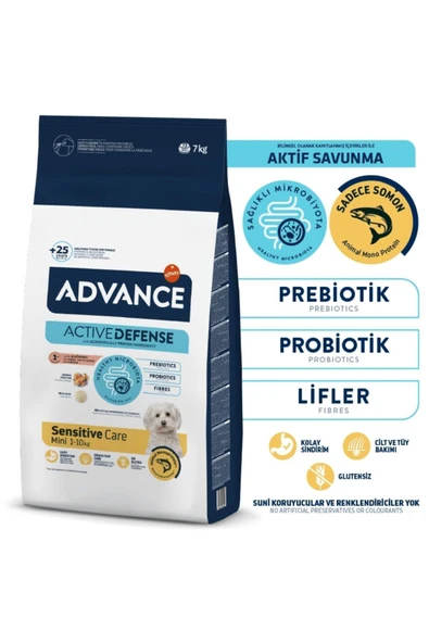 Advance Mini Sensitive Küçük Irk Somonlu Yetişkin Köpek Maması 7 kg