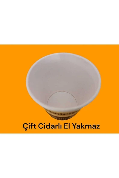 KARTON-SIZDIRMAZ KAPAKLI  Sıcak İçecek Bardağı ÇİFT DUVARLI (DW) EL DUDAK YAKMAZ (8-12 OZ SEÇENEKLİ) 30'lu - 3