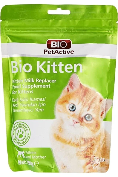 Biopetactive Bio Kitten Yavru Kedi Besin Takviyesi Süt Tozu 200 gr