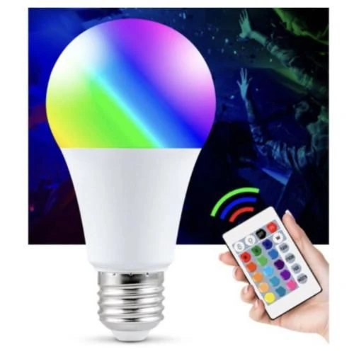 Kumandalı, 20 Farklı Işık Renkli, Çakar Mod Özellikli Akıllı Led Ampul, Çok Kaliteli RGB E-27 Ampul - 4