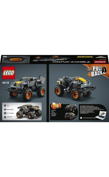 Technic Monster Jam® Max-D® 42119 - Çocuklar için Canavar Kamyon Oyuncak Yapım Seti (230 Parça) - 4