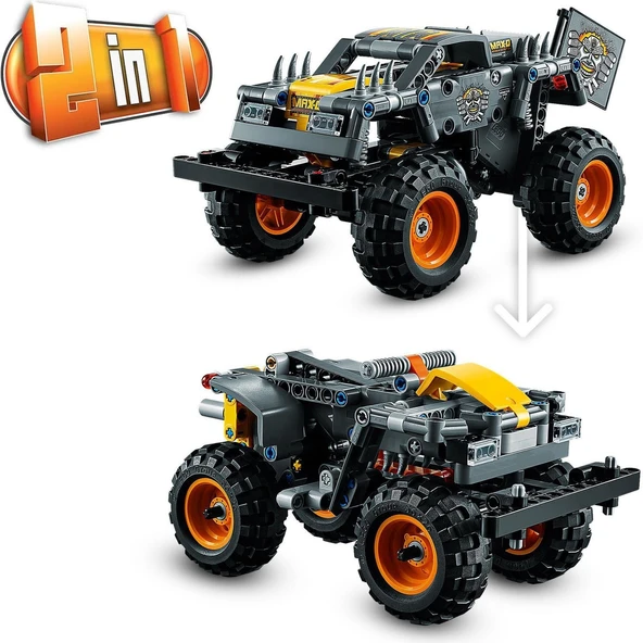 Technic Monster Jam® Max-D® 42119 - Çocuklar için Canavar Kamyon Oyuncak Yapım Seti (230 Parça) - 7