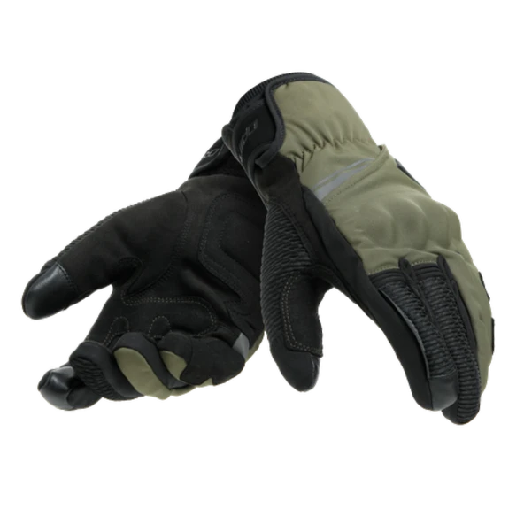 DAINESE ELD/TRENTO D-DRY GLOVES  BLACK/GRAPE-LEAF