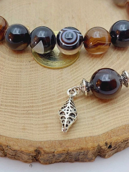 Akik Taşı 17lik Efe Tesbih 14mm (54390) - Resim 3