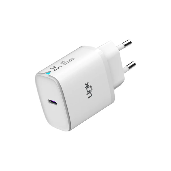 LinkTech C311 25W PD Type-C to Type-C Kablolu Şarj Aleti Set Beyaz - 2