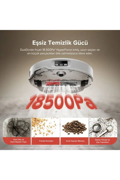 Q Revo Curv Akıllı Robot Süpürge Beyaz - 3