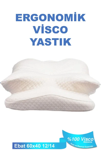 Ortopedik Visco Yastık Boyun Fıtığı Boyun Ağrısı Destekli Güzellik Yastığı Royalrelax - 6