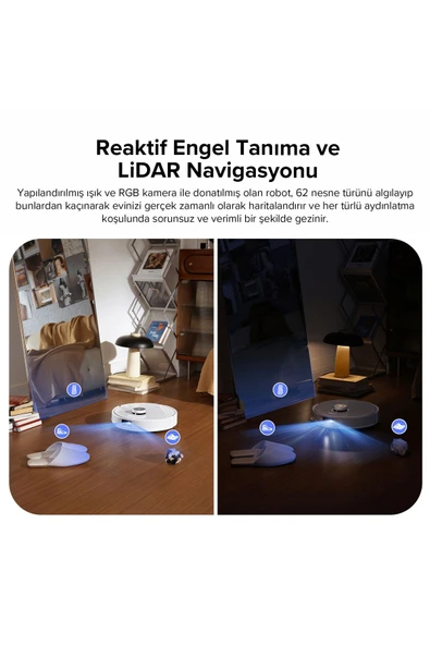 Q Revo Curv Akıllı Robot Süpürge Beyaz - 7