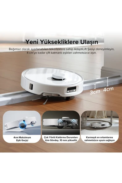 Q Revo Curv Akıllı Robot Süpürge Beyaz - 5