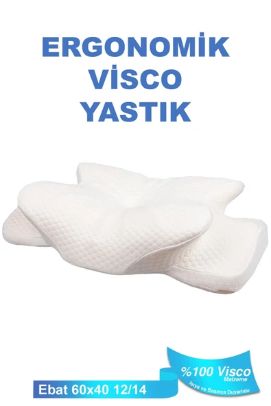 Ortopedik Visco Yastık Boyun Fıtığı Boyun Ağrısı Destekli Güzellik Yastığı Royalrelax - 2